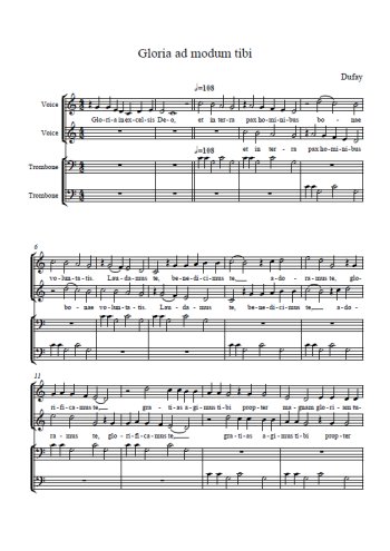 Guillaume Dufay - Gloria ad modum tubae